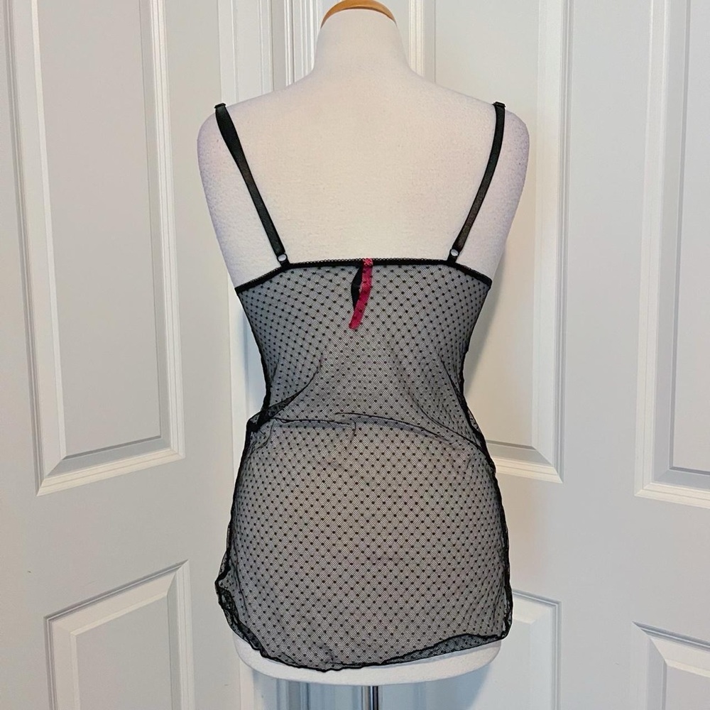 seven til midnight butterfly sheer lingerie top - Picture 3 of 4